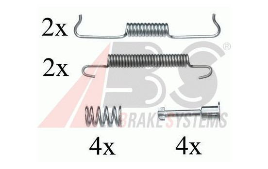 Accessory Kit, parking brake shoes, Image 2