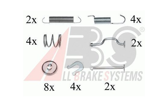 Accessory Kit, parking brake shoes, Image 2