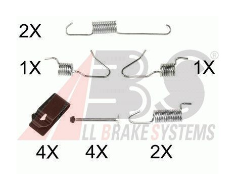 Accessory Kit, parking brake shoes, Image 2