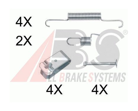 Accessory Kit, parking brake shoes, Image 2