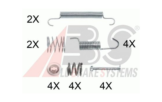Accessory Kit, parking brake shoes, Image 2