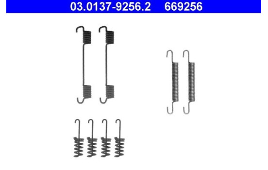 Accessory Kit, parking brake shoes