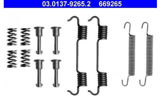 Accessory Kit, parking brake shoes