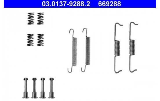 Accessory Kit, parking brake shoes