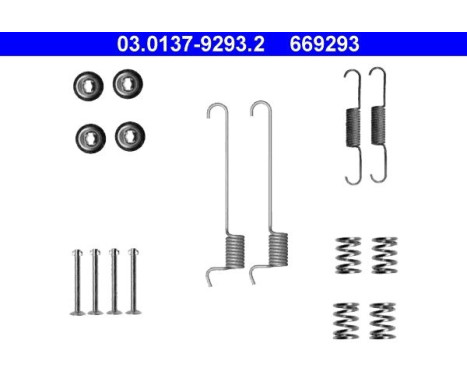 Accessory Kit, parking brake shoes