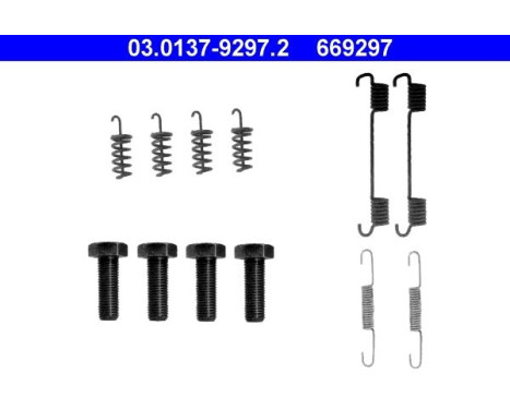 Accessory Kit, parking brake shoes
