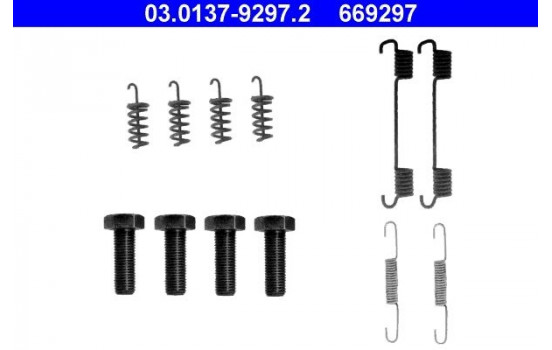 Accessory Kit, parking brake shoes