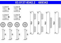 Accessory Kit, parking brake shoes