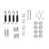 Accessory Kit, parking brake shoes