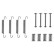 Accessory Kit, parking brake shoes