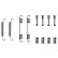Accessory Kit, parking brake shoes