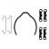 Accessory Kit, parking brake shoes