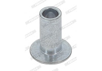 Spreading staple, drum brake lining