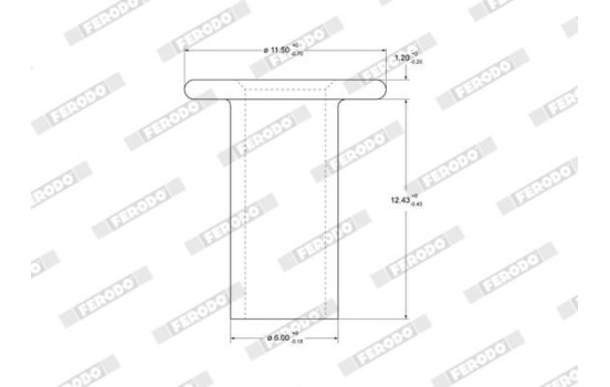 Spreading staple, drum brake lining, Image 2