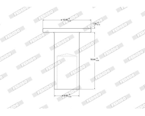 Spreading staple, drum brake lining, Image 3