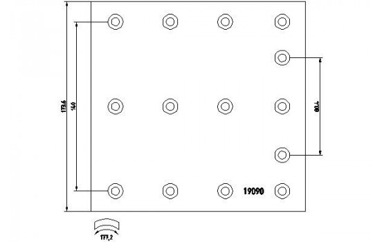 Brake Lining Kit, drum brake