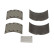 Brake lining set, drum brake K17900.0-F3652 Ferodo
