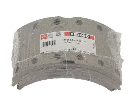Brake lining set, drum brake K17900.0-F3652 Ferodo, Image 2