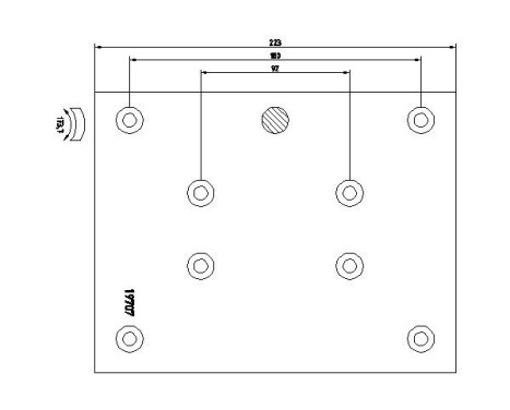 Brake lining set, drum brake