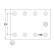 Brake lining set, drum brake