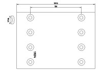 Brake lining set, drum brake
