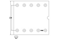 Brake lining set, drum brake