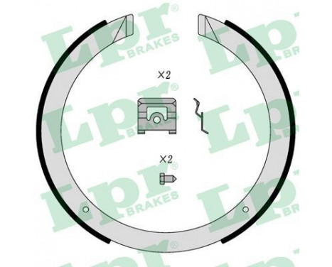 Brake Shoe Kit, parking brake 01098 Lpr, Image 2