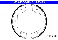 Brake Shoe Kit, parking brake 03.0137-0419.2 ATE