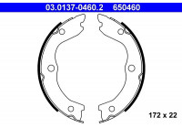 Brake Shoe Kit, parking brake 03.0137-0460.2 ATE
