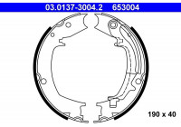 Brake Shoe Kit, parking brake 03.0137-3004.2 ATE