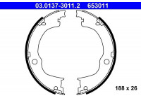 Brake Shoe Kit, parking brake 03.0137-3011.2 ATE