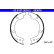 Brake Shoe Kit, parking brake 03.0137-3016.2 ATE