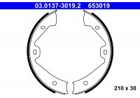 Brake Shoe Kit, parking brake 03.0137-3019.2 ATE