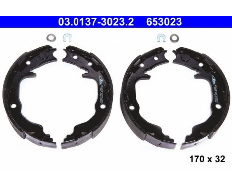 Brake Shoe Kit, parking brake 03.0137-3023.2 ATE, Image 2