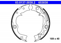 Brake Shoe Kit, parking brake 03.0137-3030.2 ATE