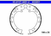 Brake Shoe Kit, parking brake 03.0137-3051.2 ATE