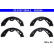 Brake Shoe Kit, parking brake 03.0137-3054.2 ATE, Thumbnail 2