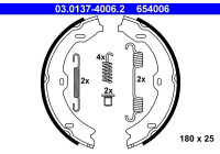 Brake Shoe Kit, parking brake 03.0137-4006.2 ATE