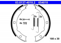 Brake Shoe Kit, parking brake 03.0137-4010.2 ATE