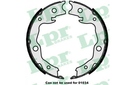 Brake Shoe Kit, parking brake 09870 Lpr