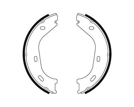 Brake Shoe Kit, parking brake 8728 ABS