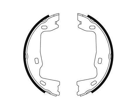 Brake Shoe Kit, parking brake 8786 ABS