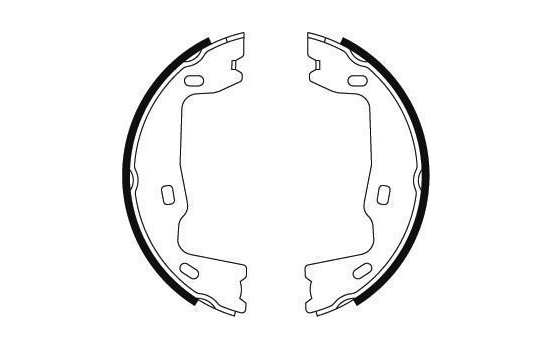 Brake Shoe Kit, parking brake 8786 ABS