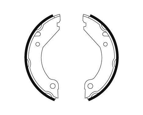 Brake Shoe Kit, parking brake 8910 ABS