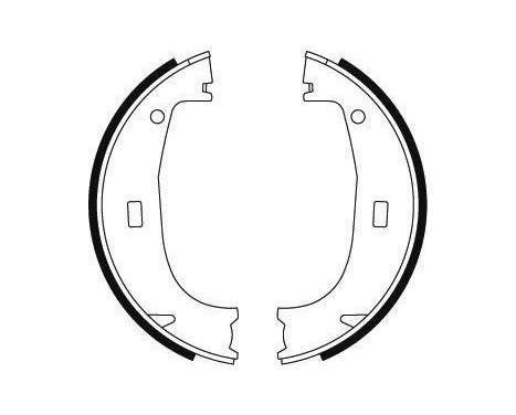 Brake Shoe Kit, parking brake 8950 ABS