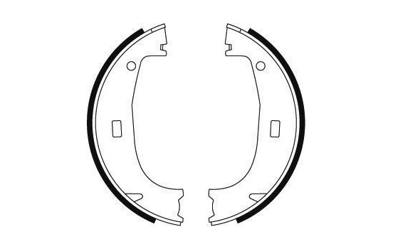 Brake Shoe Kit, parking brake 8950 ABS