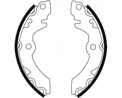 Brake Shoe Kit, parking brake 8977 ABS