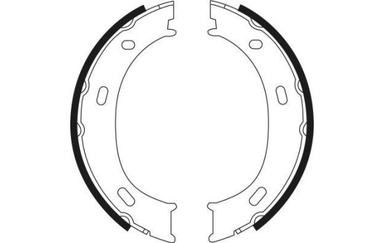 Brake Shoe Kit, parking brake 9021 ABS