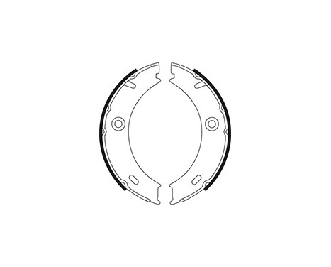 Brake Shoe Kit, parking brake 9022 ABS, Image 2