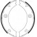 Brake Shoe Kit, parking brake 9022 ABS